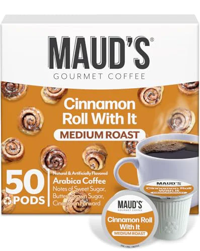 Reusable Cinnamon Roll Flavored Coffee Pods 50 Count Powerful