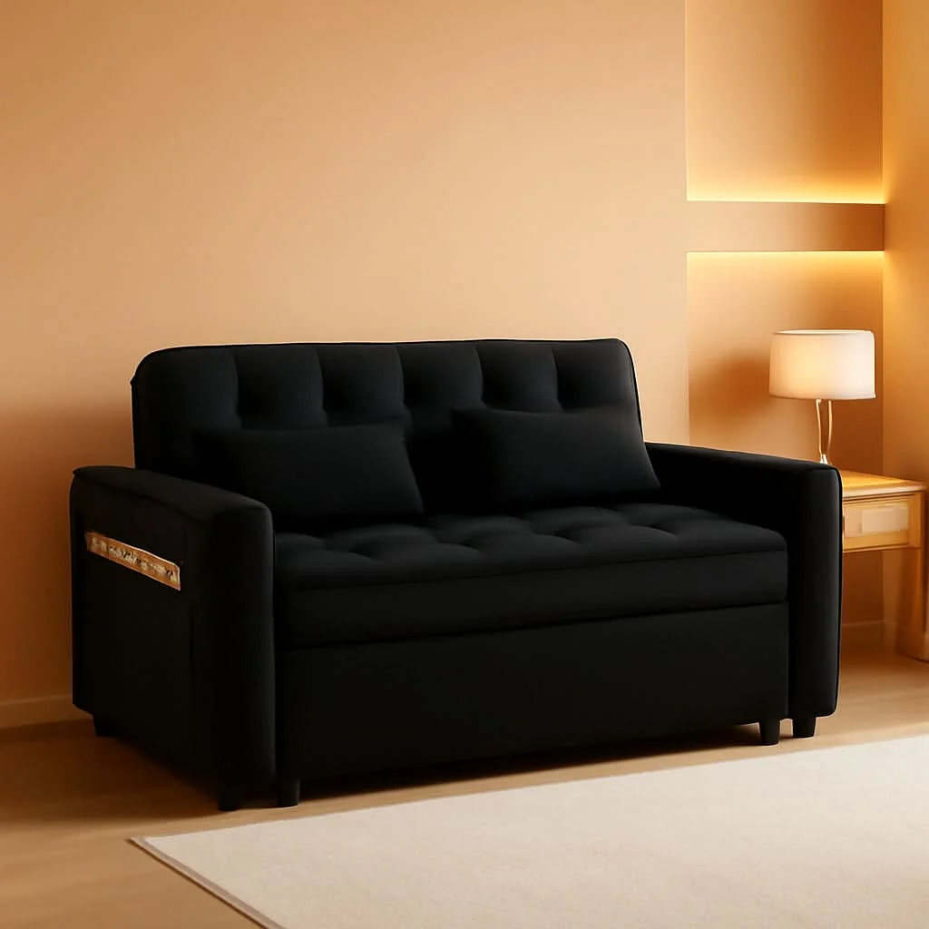 High-Grade Velvet Sofa Bed With Adjustable Sleeper For Small Spaces Innovative