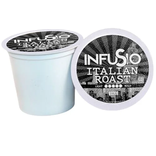 High-Grade Coffee Pods 96 Count Italian Roast Dark Roast Single serve Coffee pods for Keurig K Cups Brewers Smart