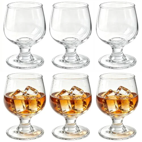 Green Shot Glasses 5oz Glass Set of 6 Trendy