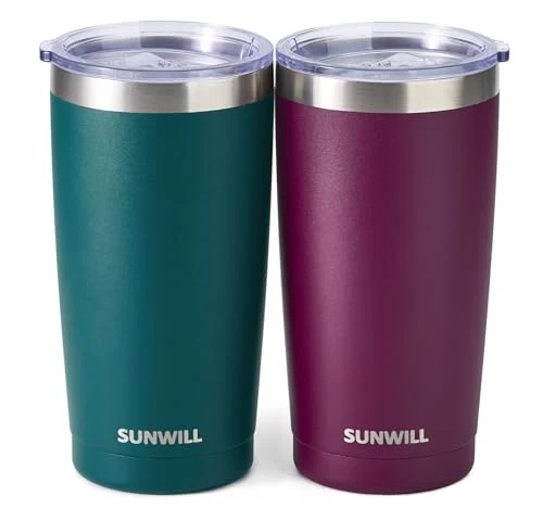 Specialty Travel Coffee Mug with Lid 2 Count Secure