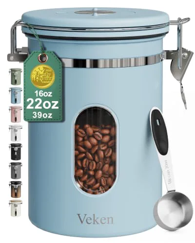 Comfortable Coffee Canister with Window Safe