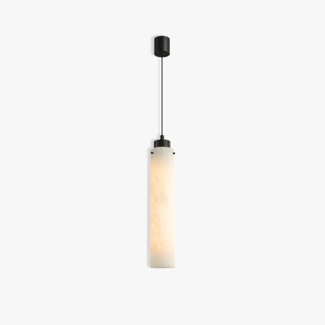 Exceptional Minimalistische kroonluchter met marmeren zuil Green