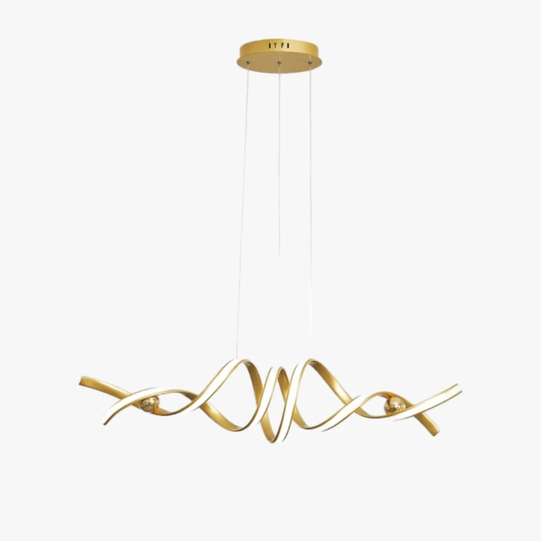 Solid Spiraalvormige Golf Hanglamp Casual