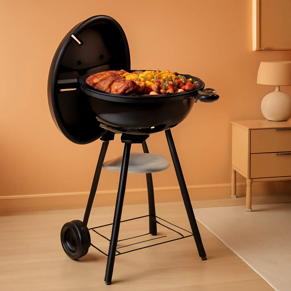Reliable Industrial Grade Black 18Inch Kettle Grill Outdoor Specialty