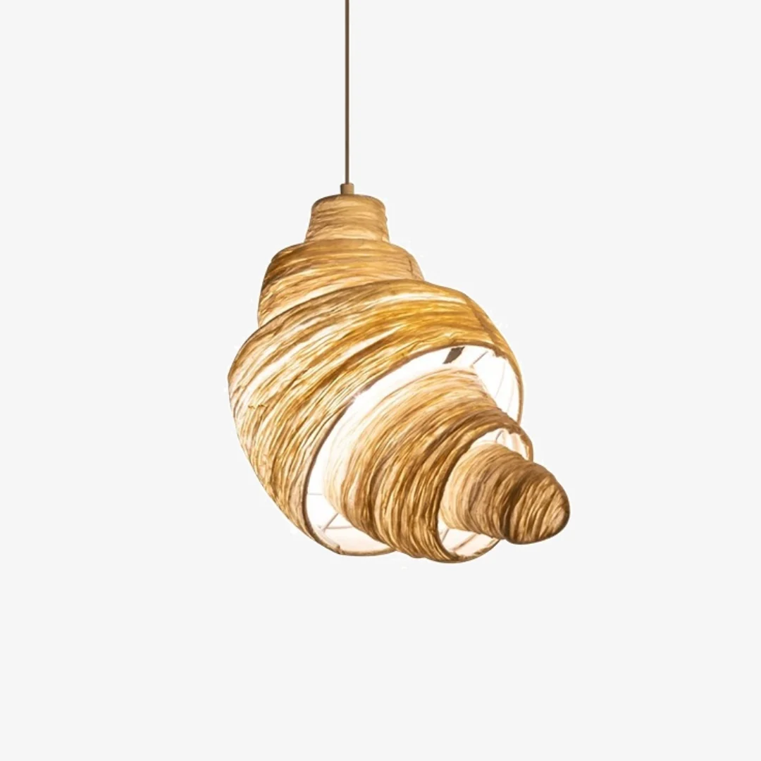 Natural Creative Croissant Pendant Lamp High-End