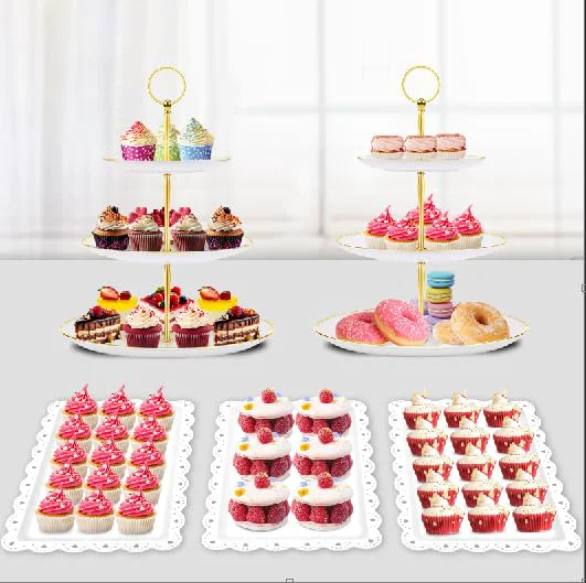 Excellent 5 Pcs Dessert Table Display Set 5 Count Efficient