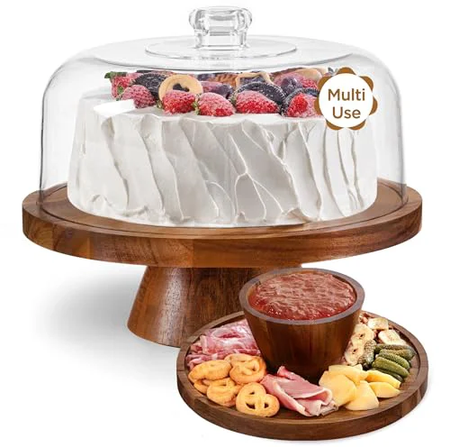 High-End Cake Stand with Lid Fine Crafted