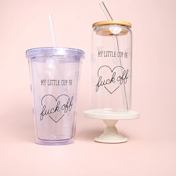 High-Quality My Little F Cup Plastic or Glass Tumbler Certified
