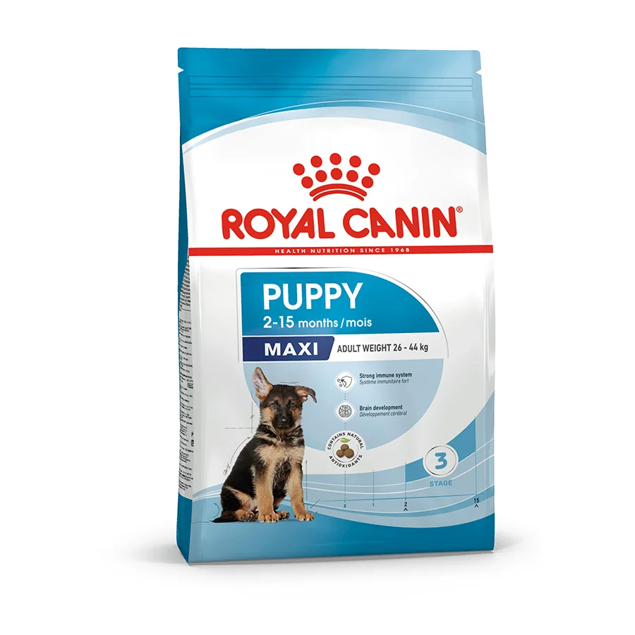 Long-Lasting Royal Canin Maxi Breed Dry Puppy Food 4kg Smart
