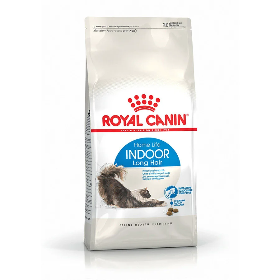 Selected Royal Canin Feline Indoor Long Hair Adult Dry Cat Food 4kg Powerful