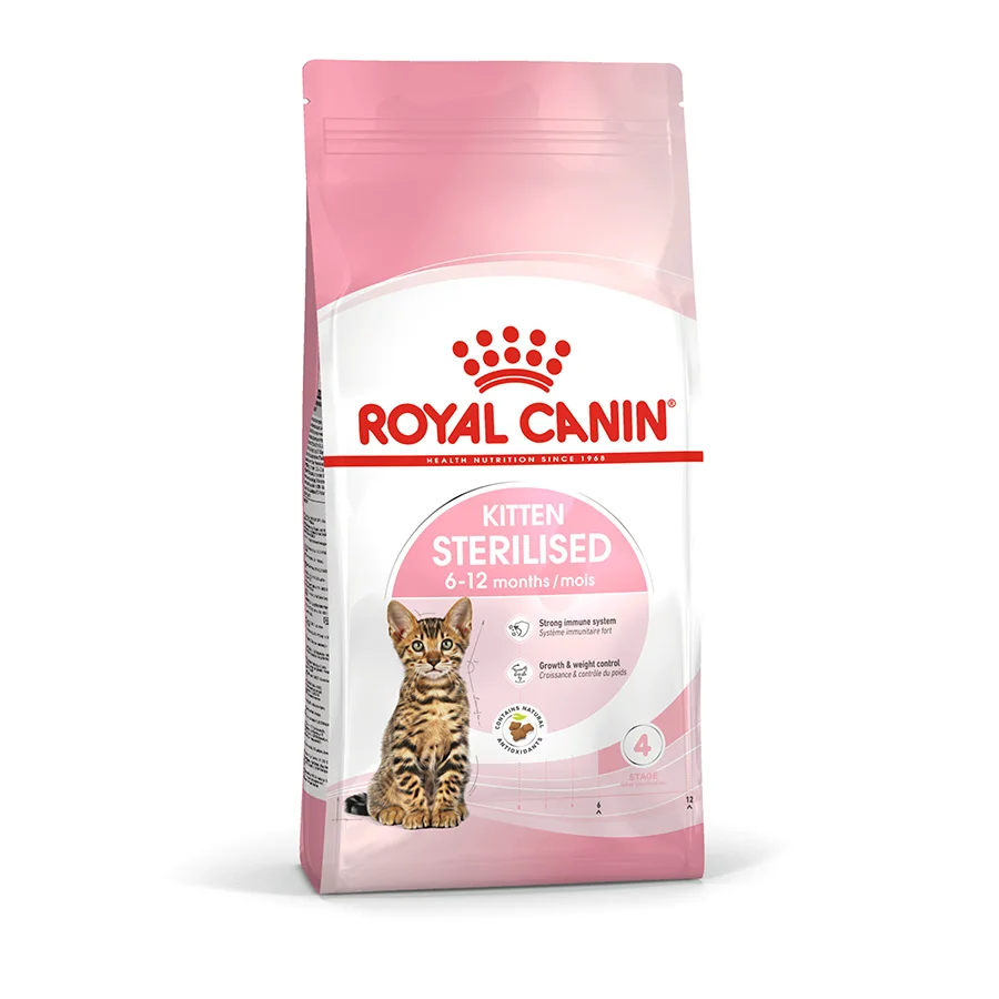 Soft Royal Canin Feline Sterilised Dry Kitten Food 2kg Functional