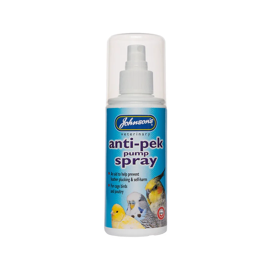 Luxury Johnsons Anti-Pek Spray for Cage Birds 100ml High-Quality
