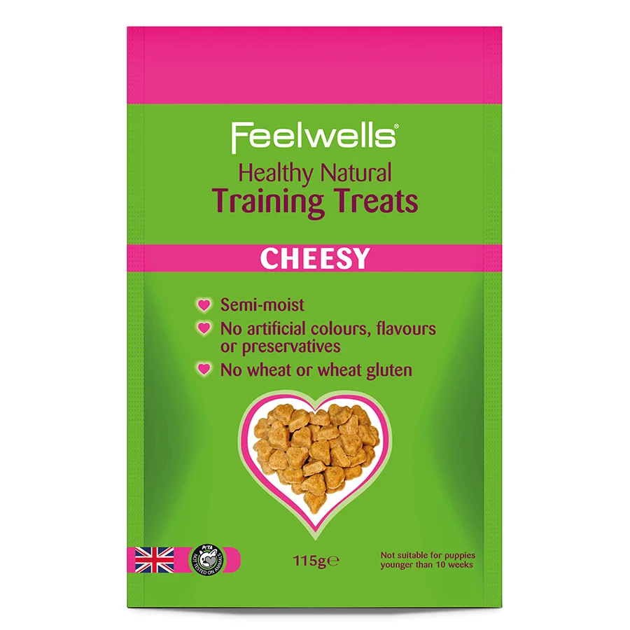 Relaxed Feelwells Healthy Natural Training Dog Treats Cheese 115g Exclusive