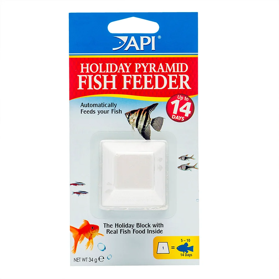 High-Quality API Holiday Pyramid Fish Feeder 30g Crafted