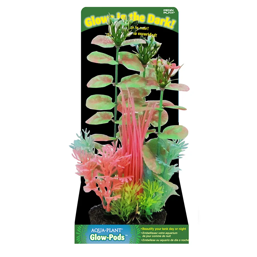 Outstanding Penn Plax Bamboo Leaf Glow Plant Medium Selected
