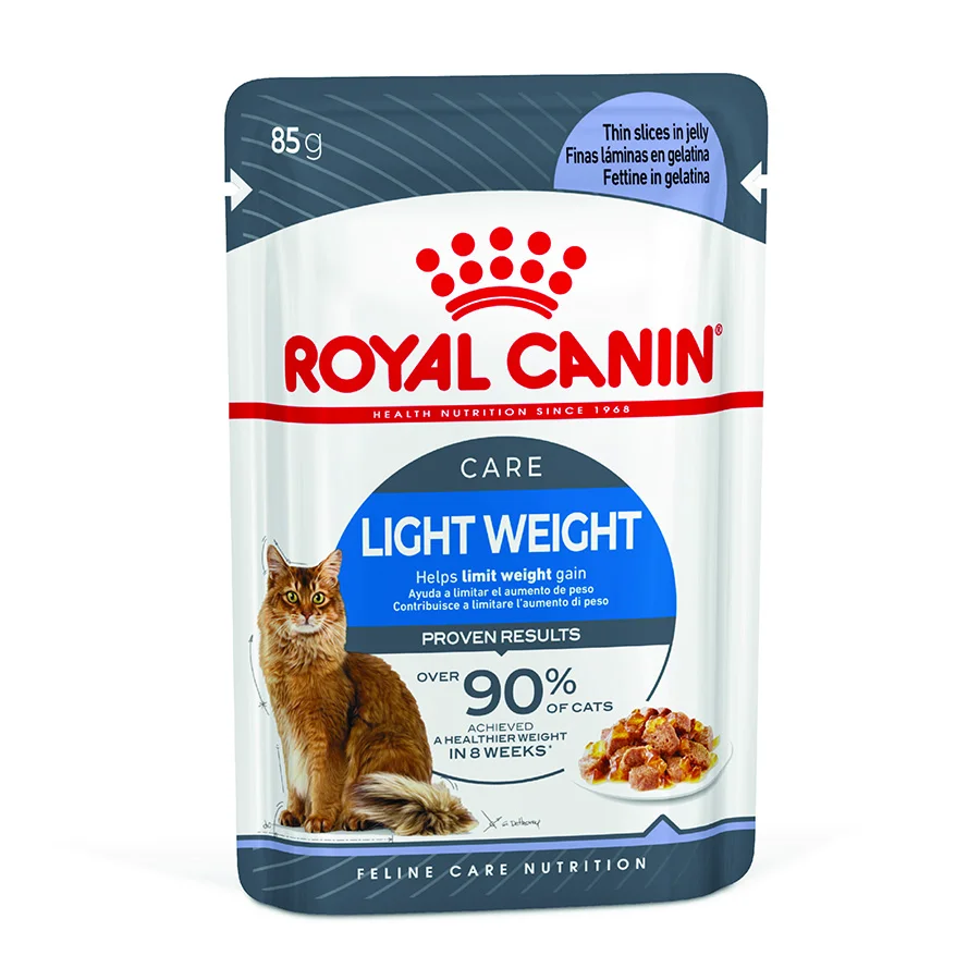 Recyclable Royal Canin Feline Light Weight Wet Adult Cat Food Jelly 12x85g Long-Lasting