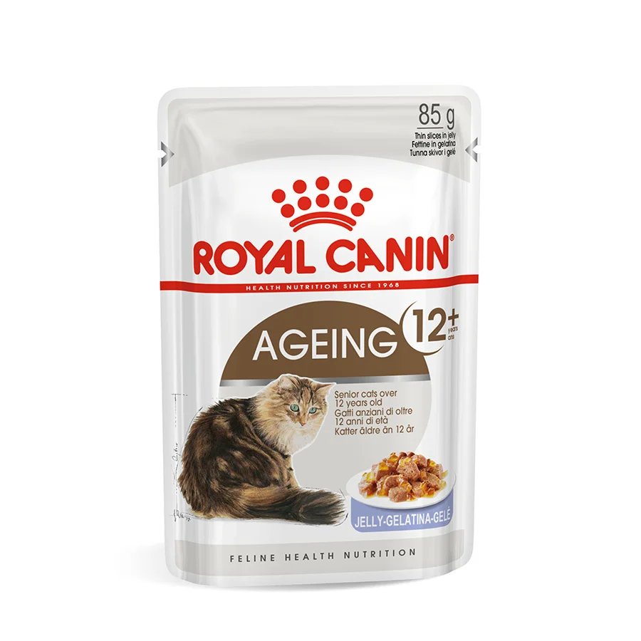 Unique Royal Canin Feline Ageing 12 Wet Senior Cat Food in Jelly 12x85g Original Design