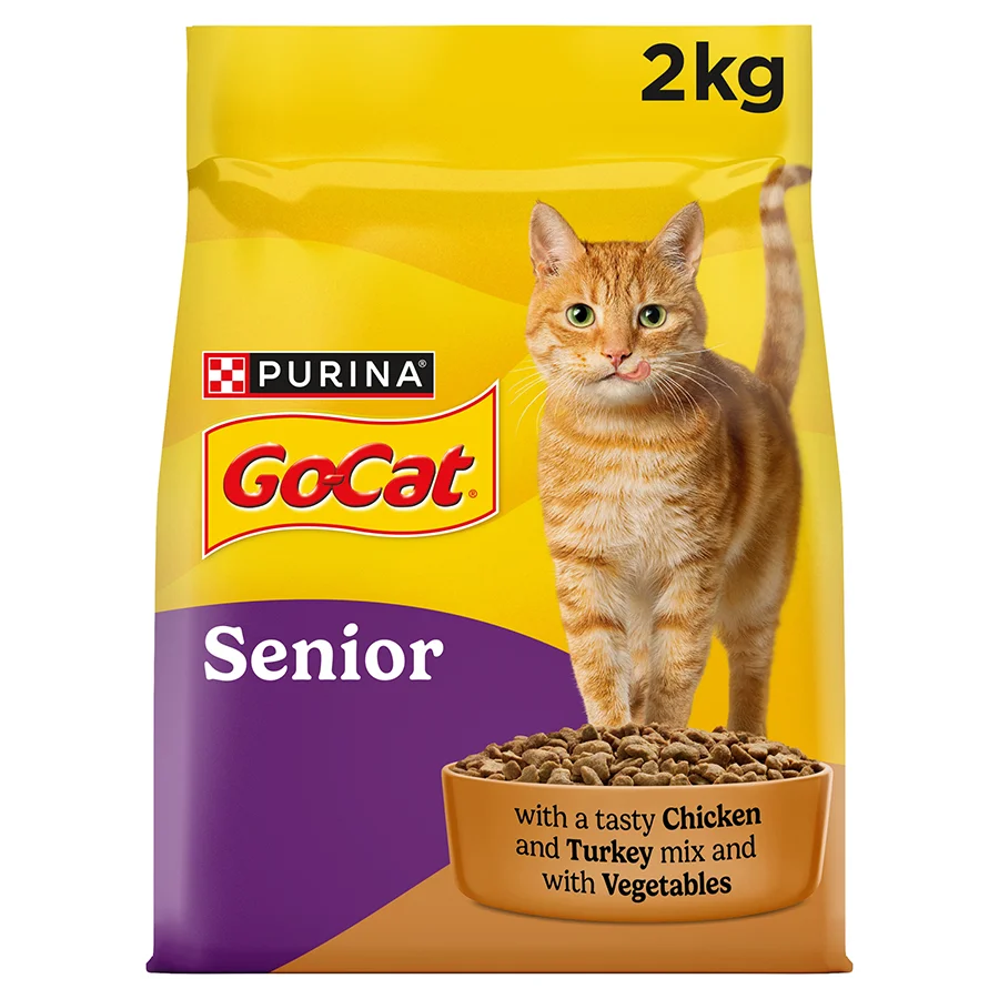 Smooth Go Cat Senior Dry Cat Food Chicken Veg 2kg Official