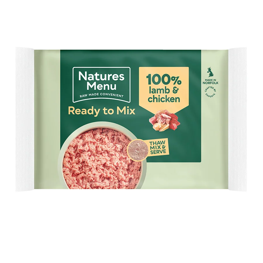 High-Performance Natures Menu Lamb Chicken Frozen Dog Food 12x400g Comfortable