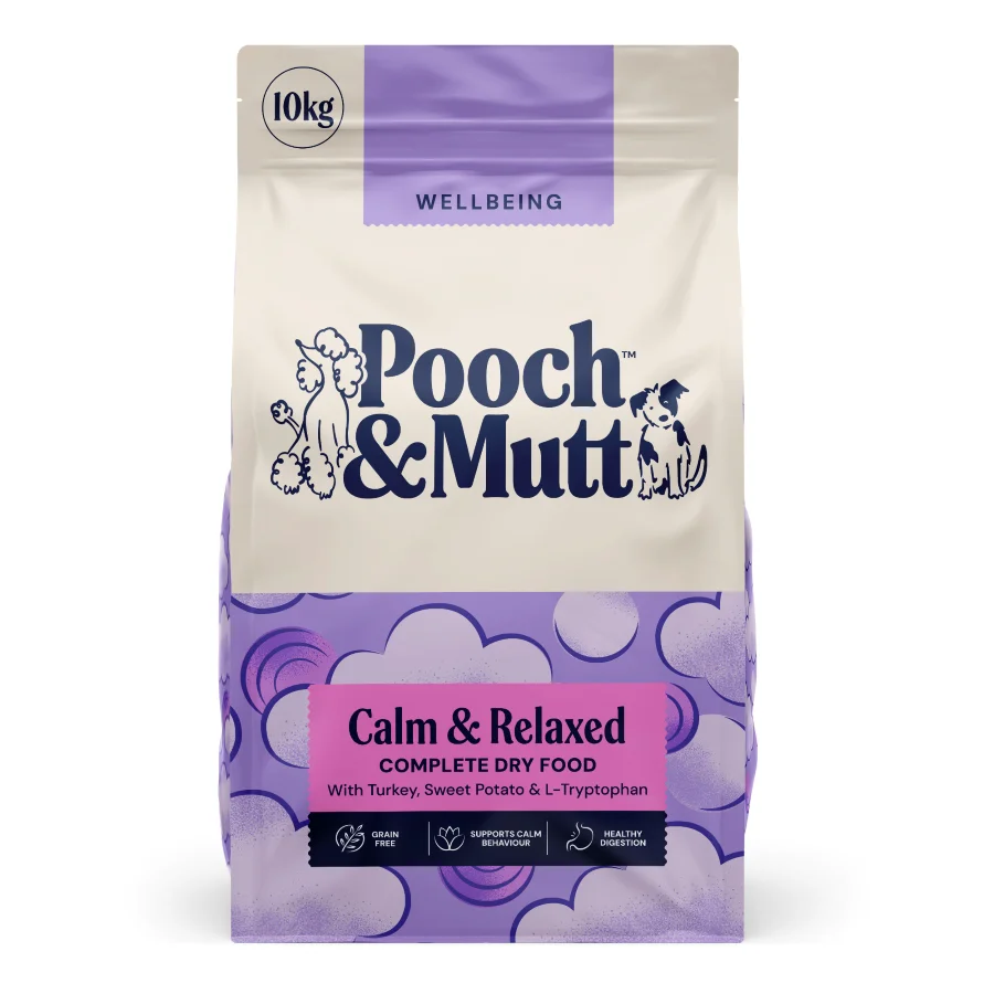 First-Class Pooch Mutt Calm Relaxed Complete Dry Dog Food Turkey 10kg Smart