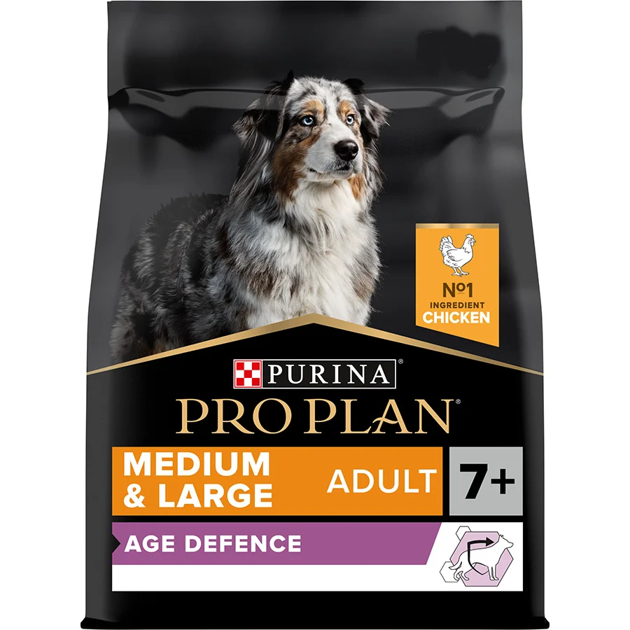 Smooth Pro Plan Medium Large 7 Adult Senior Dry Dog Food Chicken 14kg Top-Quality