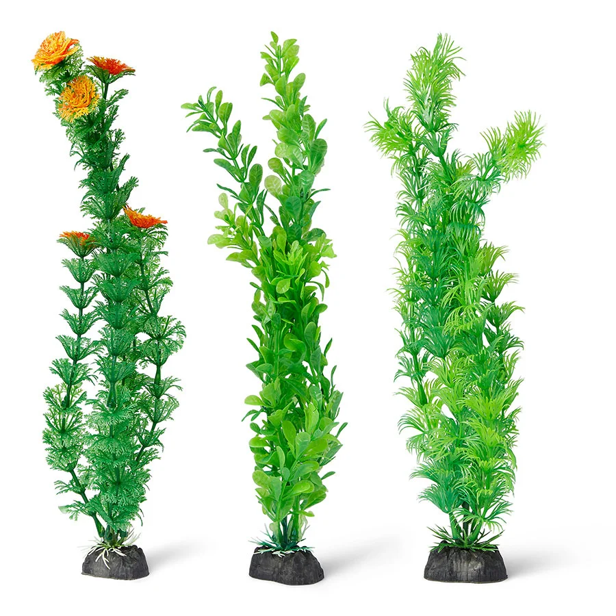 Trendy Pets at Home Plastic Plant Green 6 Pack Authentic