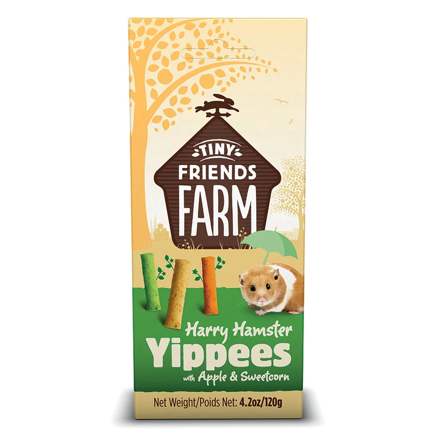 Official Tiny Friends Farm Harry Hamster Yippees Treats 120g Luxury