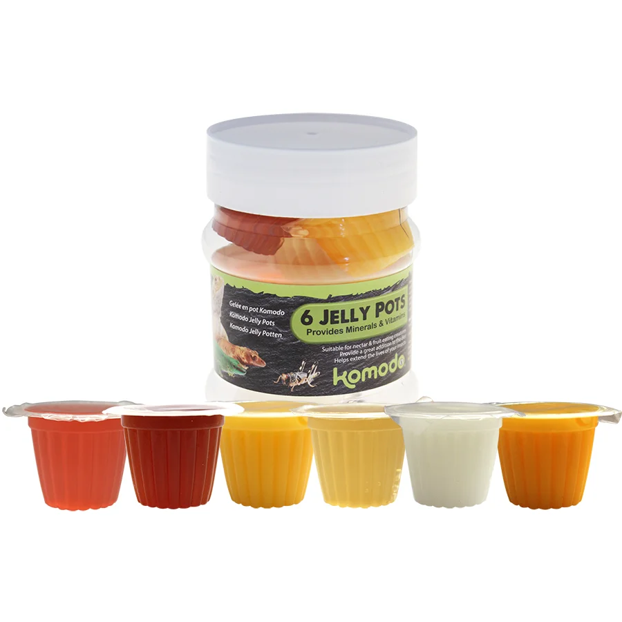 Sustainable Komodo Insect Jelly Pots Mixed Flavours 6x16g Lightweight