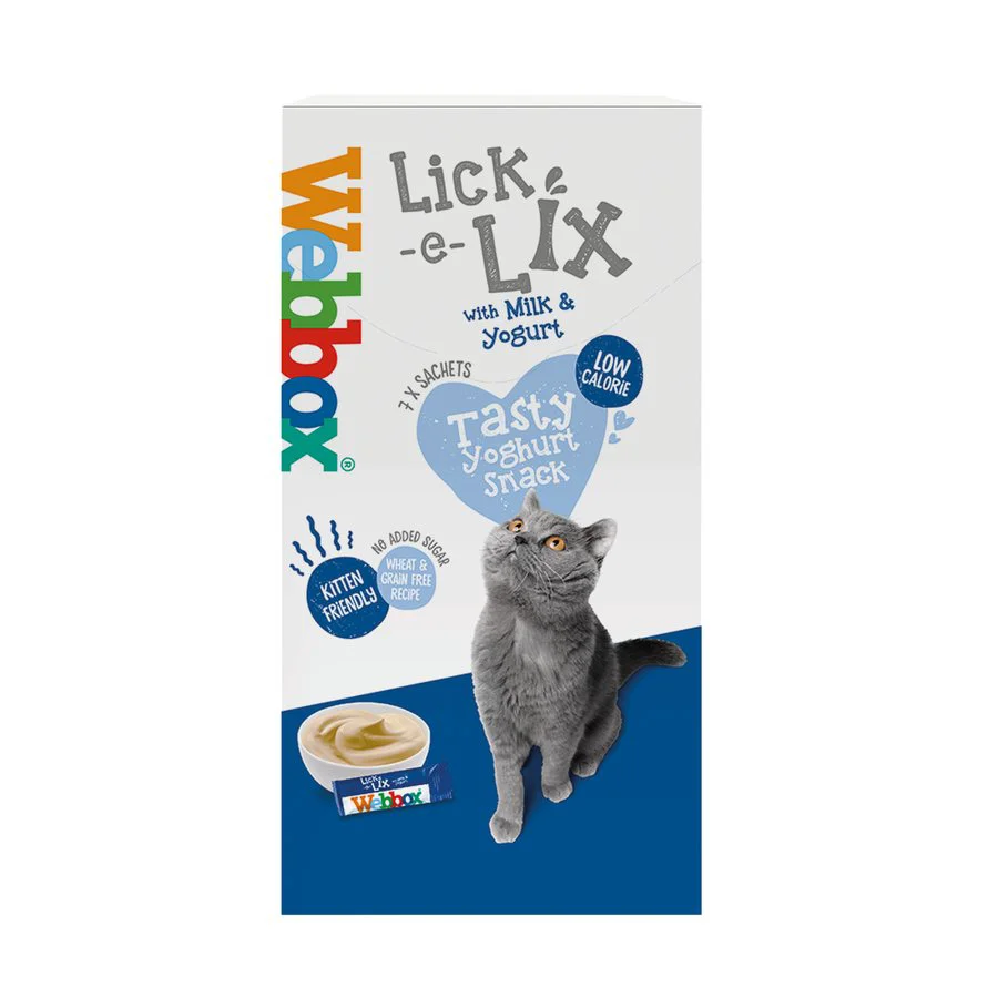 First-Class Webbox Lick-e-Lix Cream Milk Yoghurt Cat Treat 7x10g Innovative