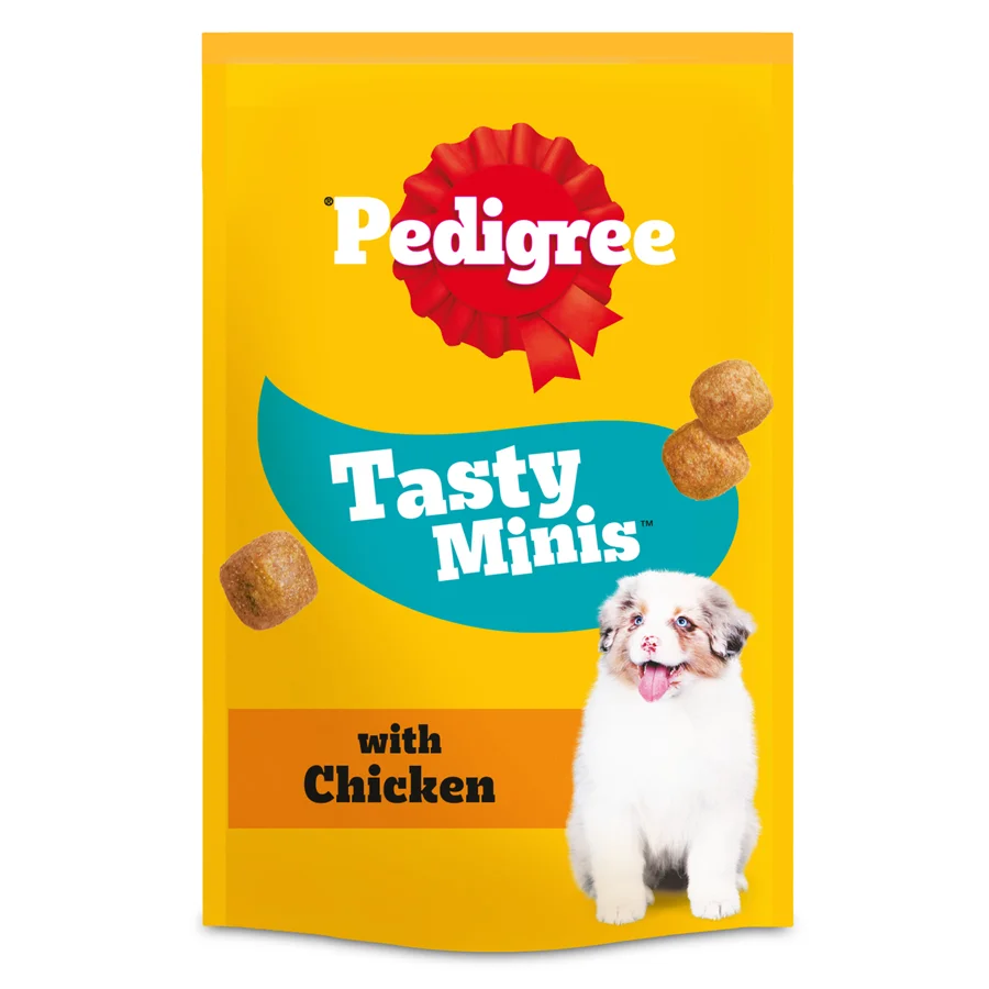 Responsible Pedigree Puppy Treats Chicken Chewy Cubes Mini 125g Premium