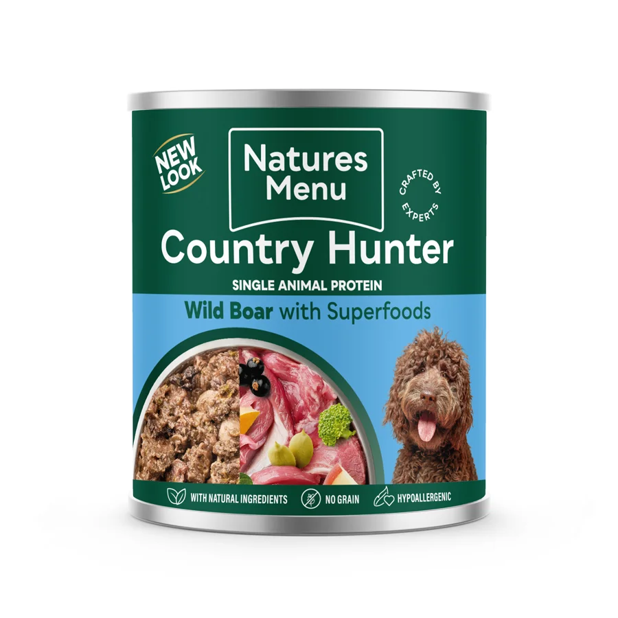 Original Natures Menu Country Hunter Dog Food Wild Boar 600g Soft