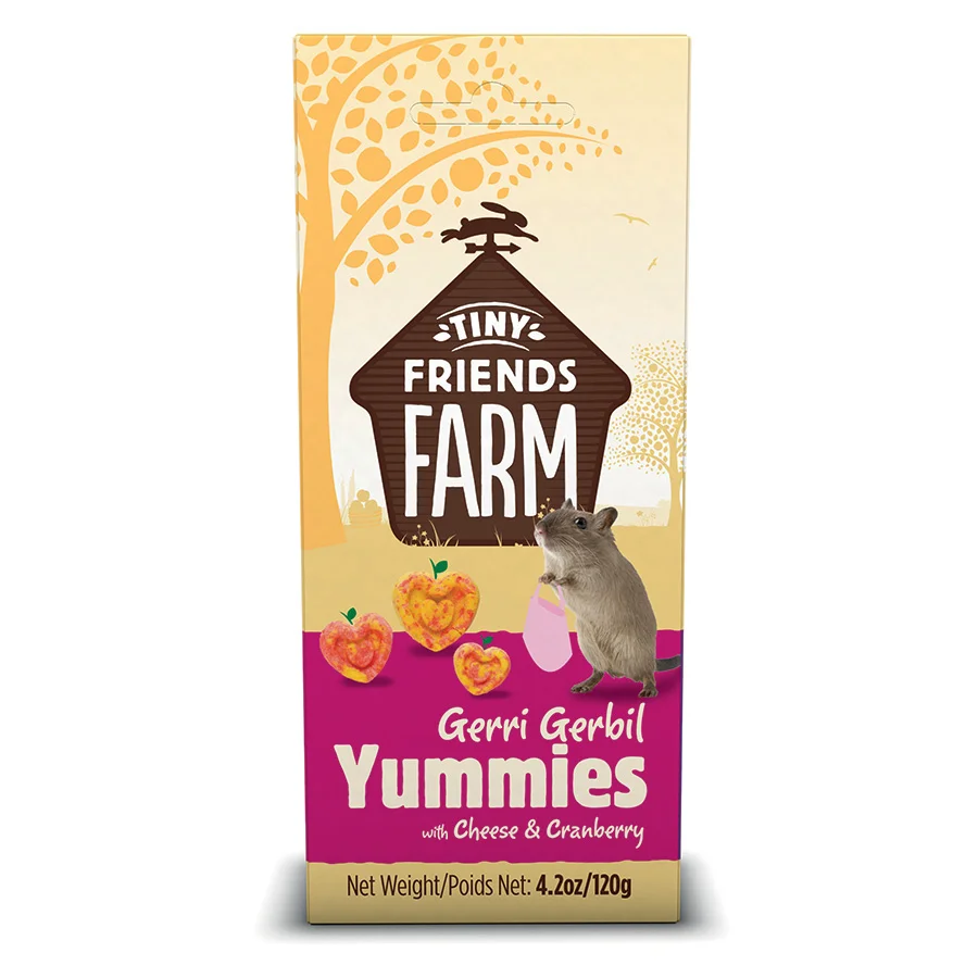 Long-Lasting Tiny Friends Farm Gerry Gerbil Yummies Treats 120g Selected