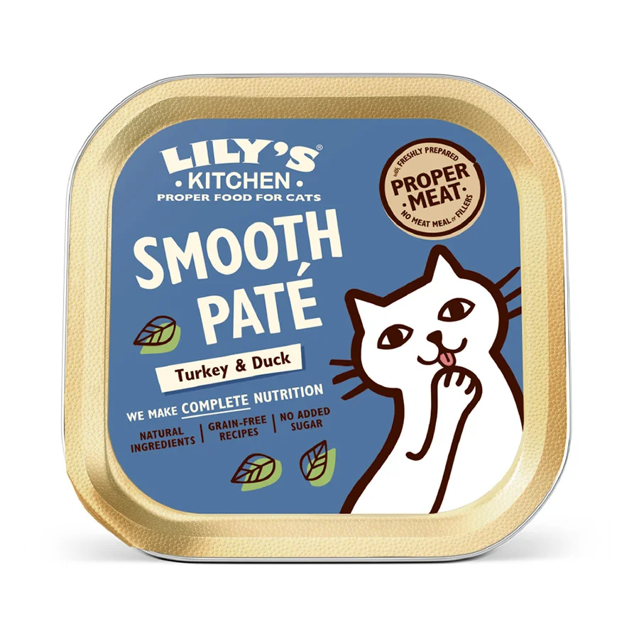 Eco-Friendly Lily x27 s Kitchen Adult Cat Wet Food Turkey Duck Pate 85g Exclusive