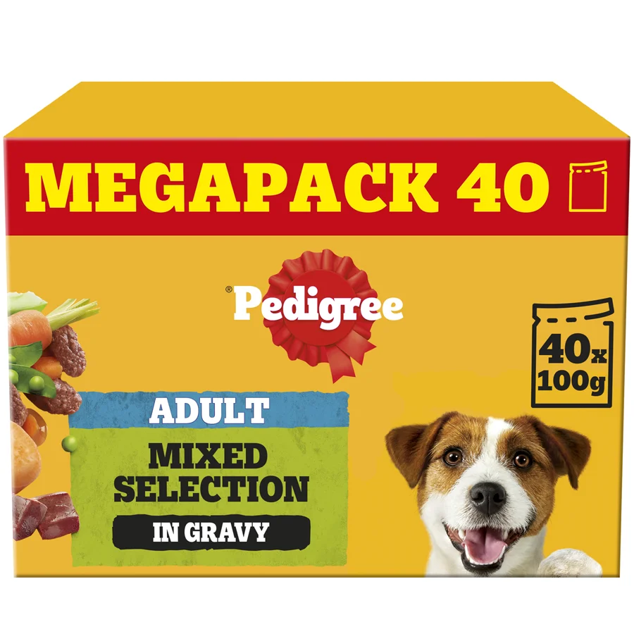 Premium Pedigree Adult Wet Dog Food Mixed In Gravy 40x100g Next-Generation