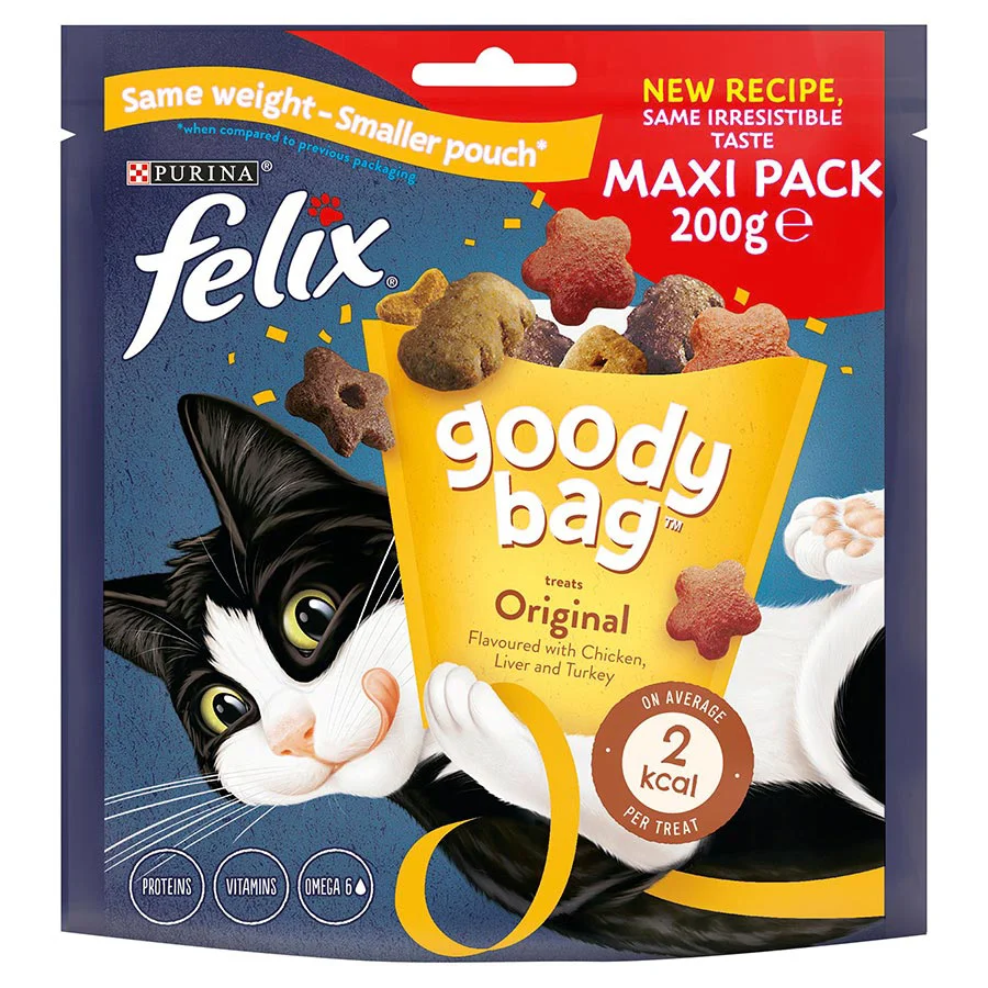 Authentic Felix Goody Bag Cat Treats Mix 200g Trendy
