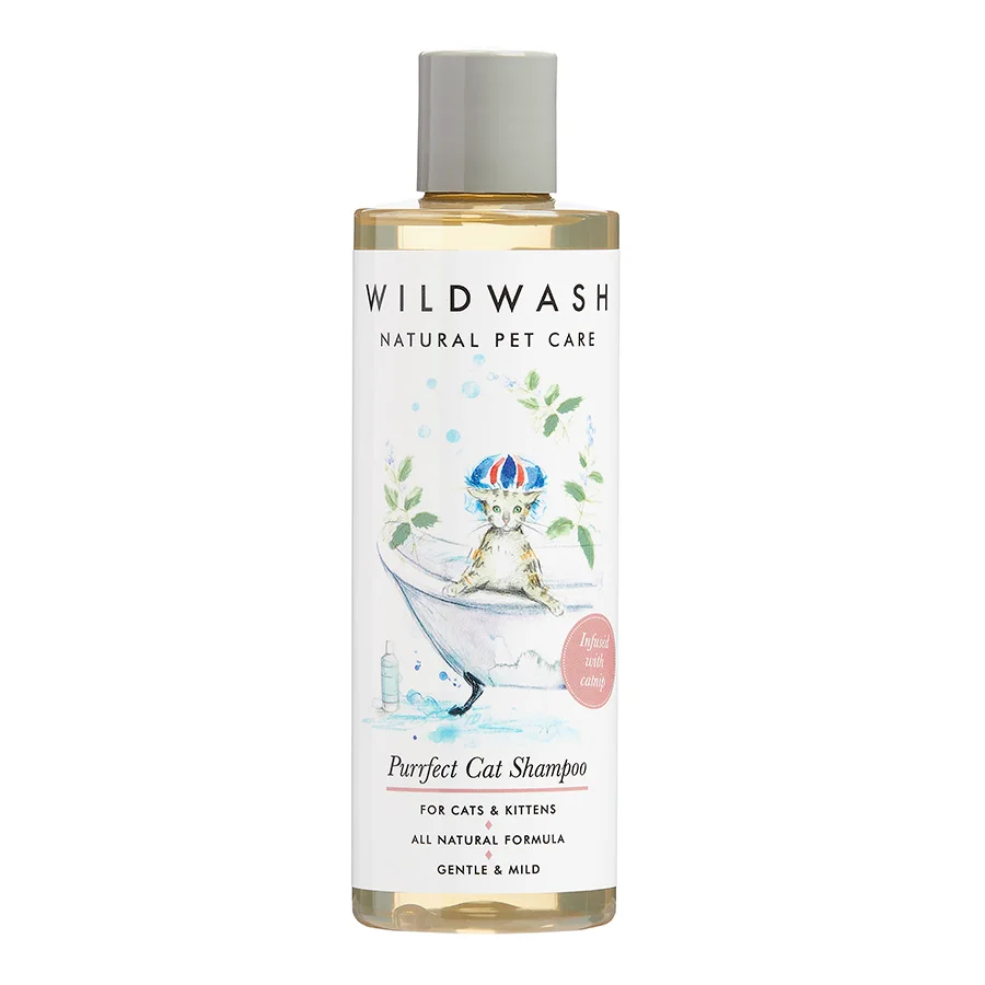 Elite WildWash Purrfect Cat Shampoo With Catnip 250ml Clean