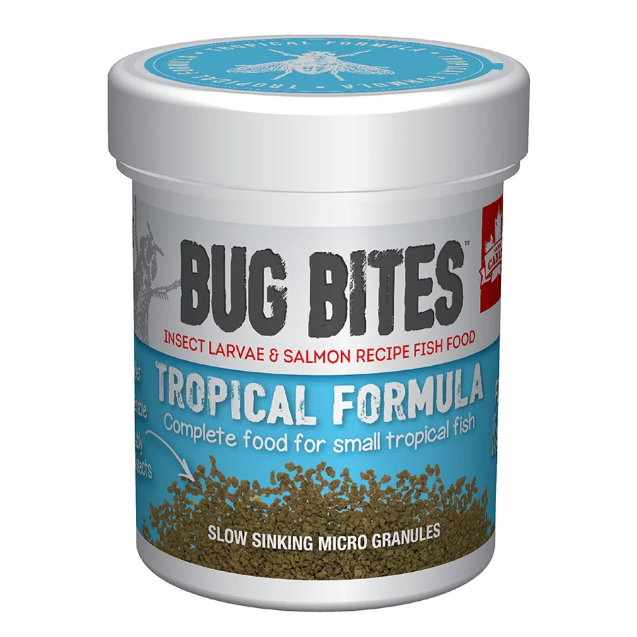 Exclusive Fluval Bug Bites Tropical Fish Food Granules 2mm 45g Stylish