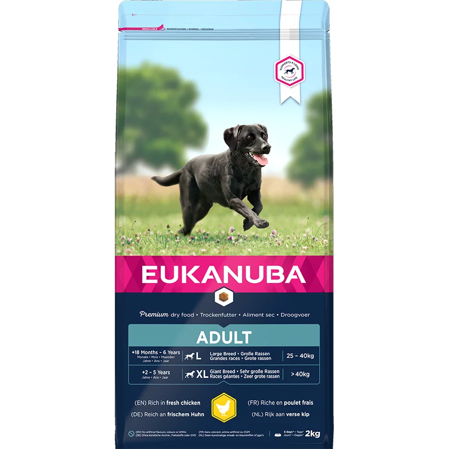 Sustainable Eukanuba Large Breed Adult Dry Dog Food Chicken 2kg Fast