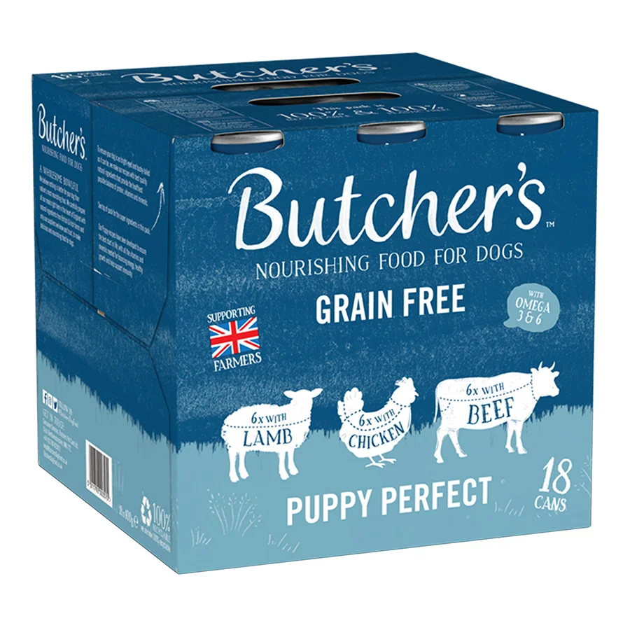Official Butcher x27 s Grain Puppy Wet Food 18x400g Stylish