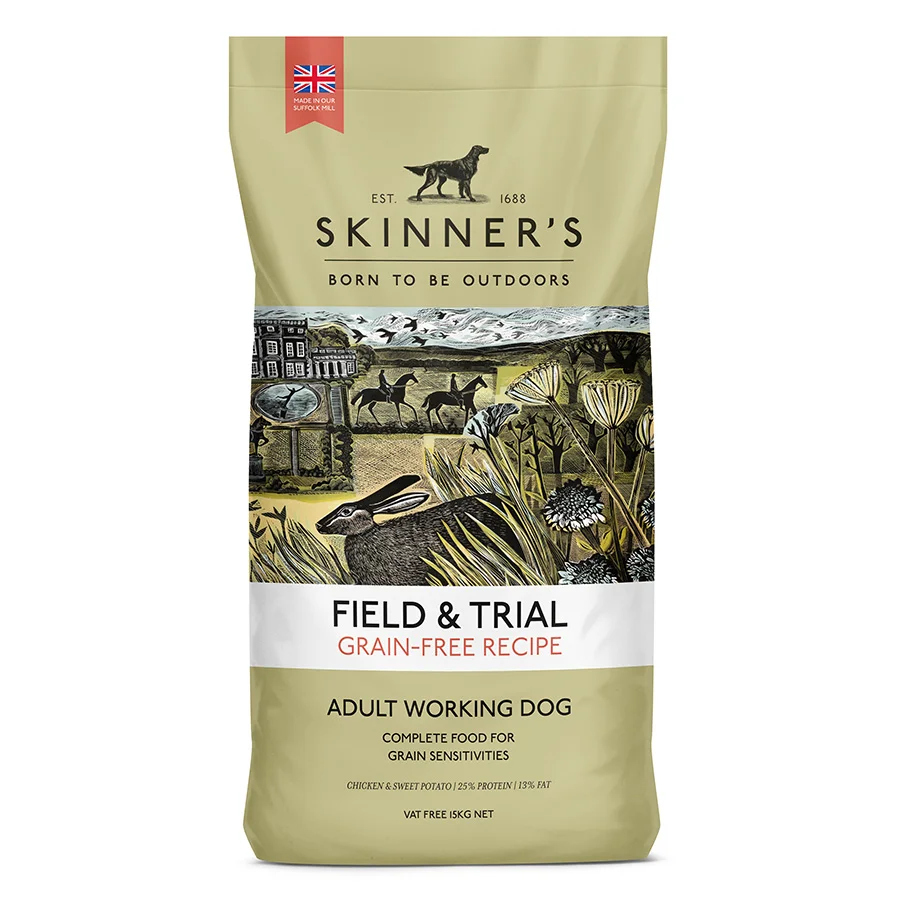 Responsible Skinner x27 s Field Trial Grain Working Adult Dry Dog Food Chicken 15kg Exceptional