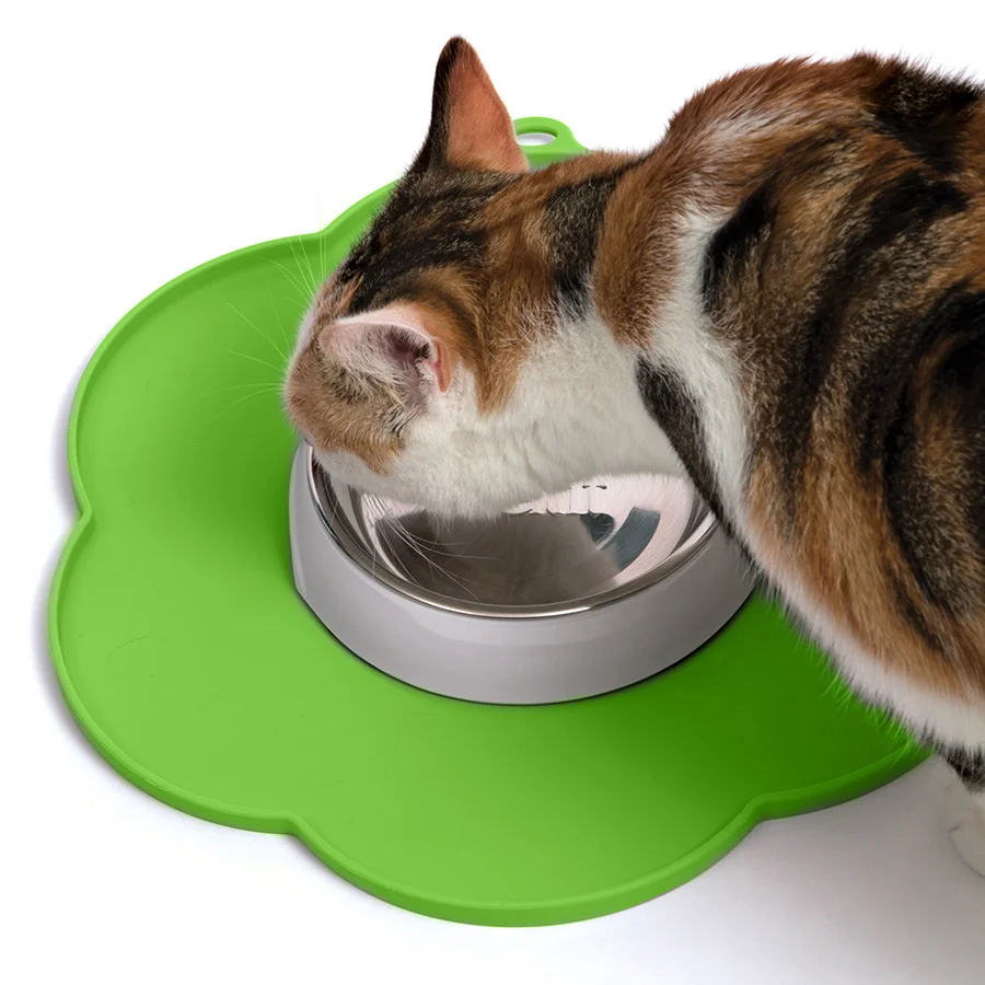 Exceptional Catit Cat Water Drinking Fountain Flower Placemat Green Dependable