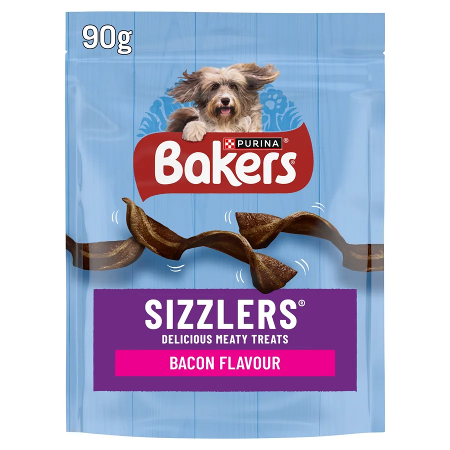 Proven Bakers Sizzlers Dog Treats Bacon 90g Unique