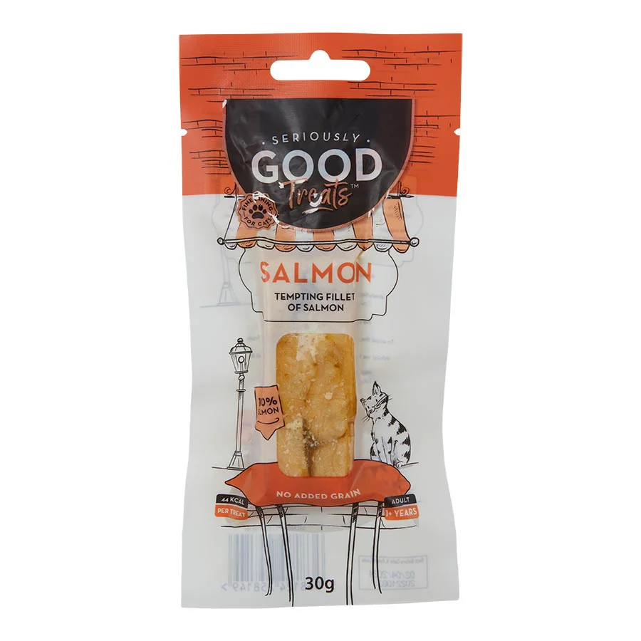 World-Class Seriously Good Tempting Salmon Fillet Cat Treat Exclusive
