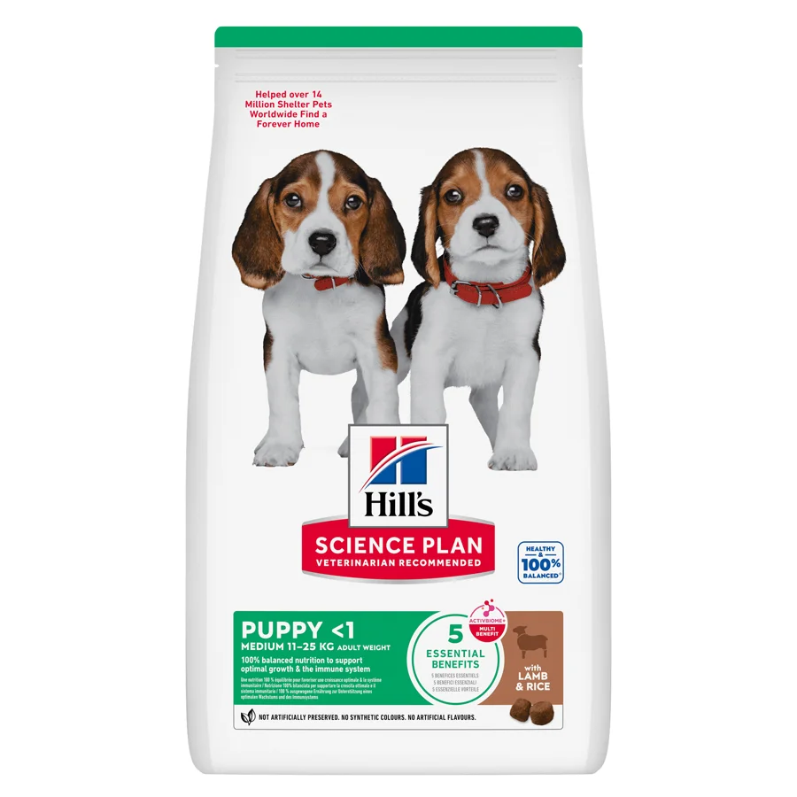 Safe Hill x27 s Science Plan Medium Breed Puppy Dry Dog Food Lamb Rice 14kg Solid