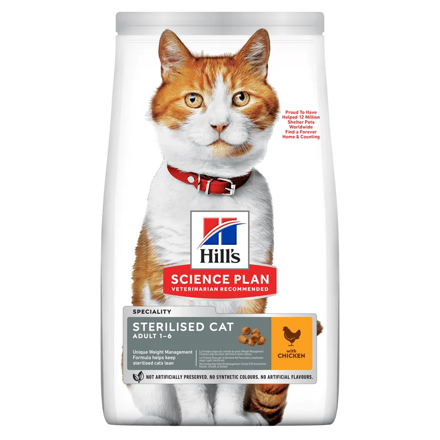 Excellent Hill x27 s Science Plan Sterilised Adult Dry Cat Food Chicken 10kg Professional
