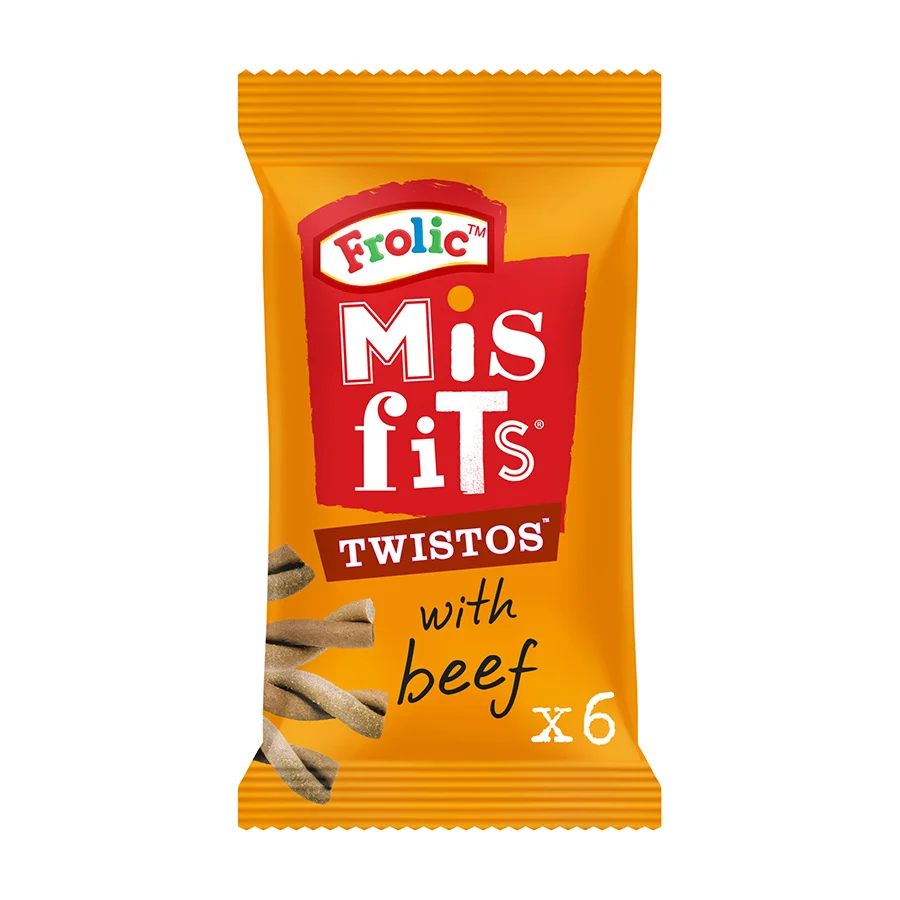 Top-Quality Misfits Twistos Dog Treats With Beef 105g Exclusive