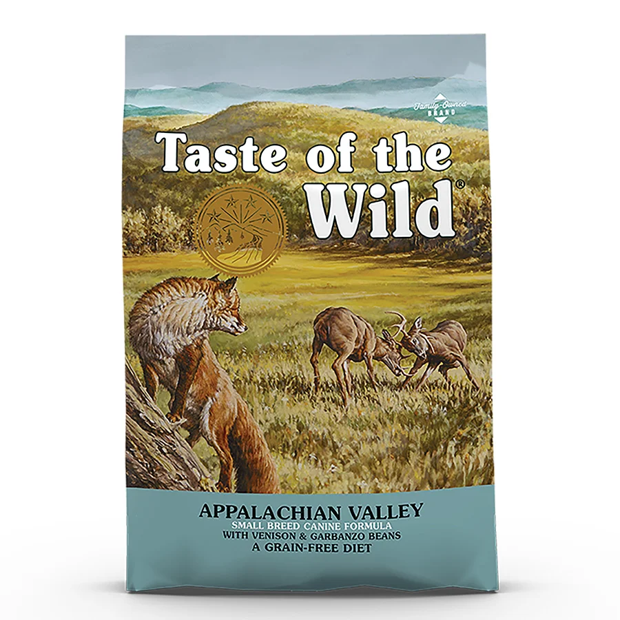 Powerful Taste of the Wild Appalachian Valley Small Breed Dry Dog Food Venison Lamb 12.2kg Consistent