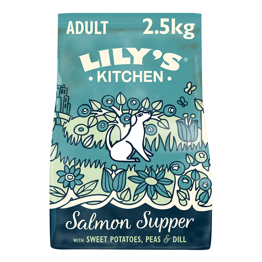 Unique Lily x27 s Kitchen Supper Adult Dry Dog Food Salmon 2.5kg Original Design