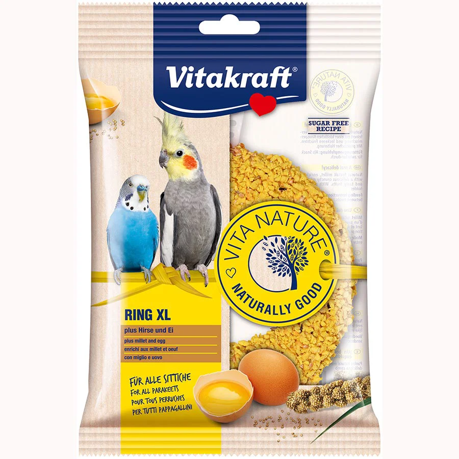 Trusted Vitakraft Parakeet Vita Nature Egg Millet Ring Extra Large 70g World-Class